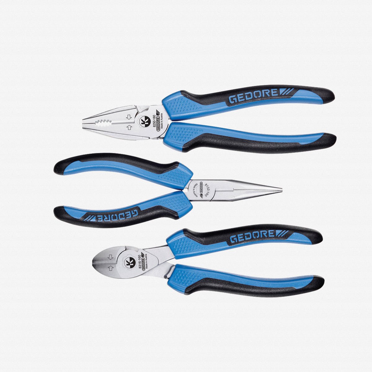 Gedore 6701110 S 8003 JC Pliers set, 3 pcs