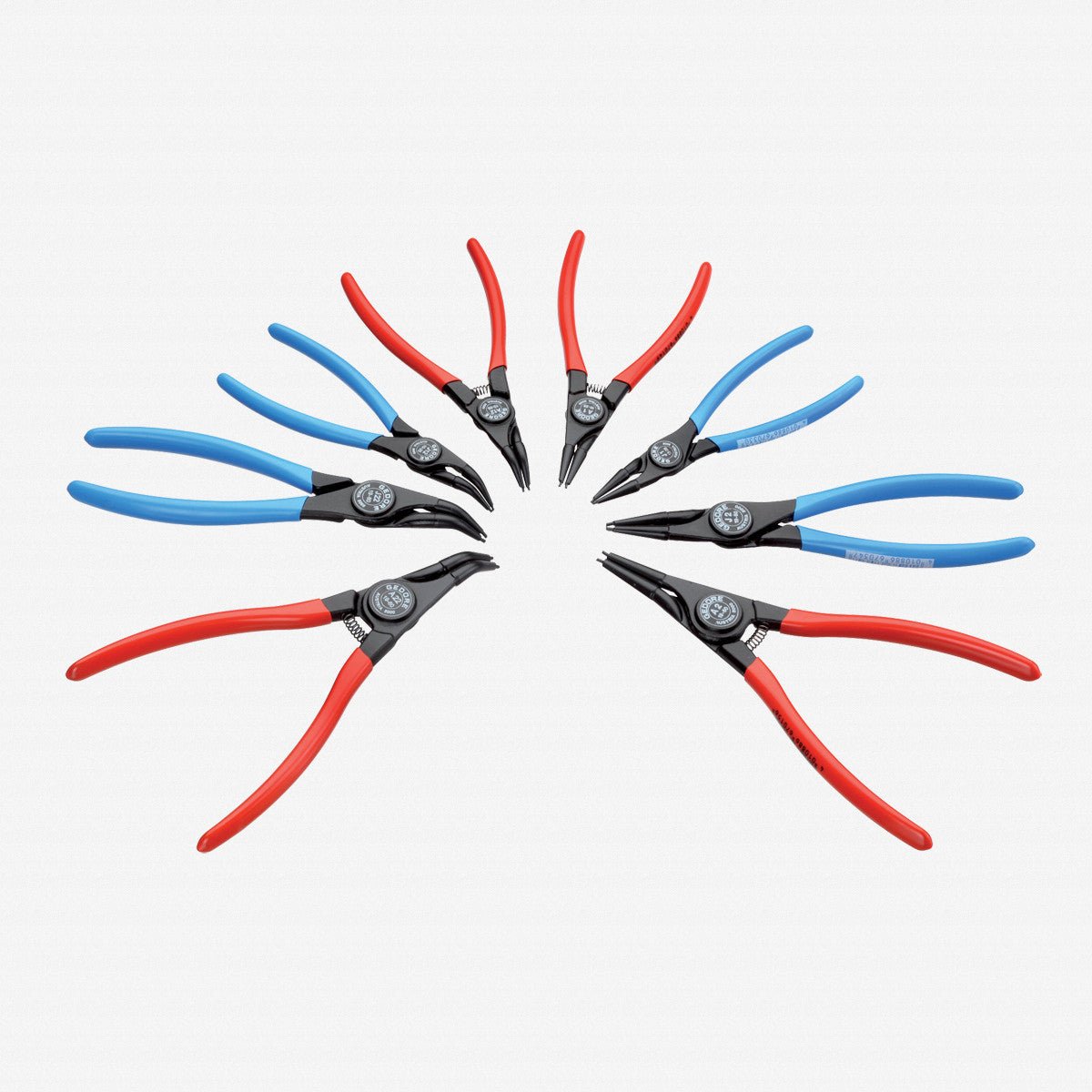 Gedore 2148692 S 8028 Set of circlip pliers, 8 pcs