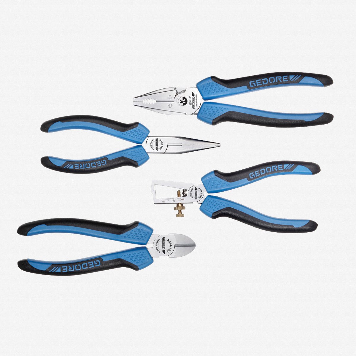 Gedore 6730800 S 8200 JC Pliers set, 4 pcs