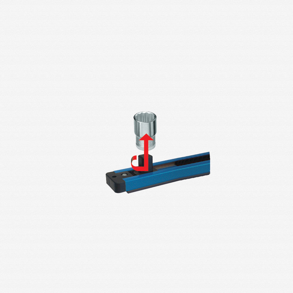 Gedore 1761102 SL 1916 Tool holding rail 1/2", magnetic, 580 mm