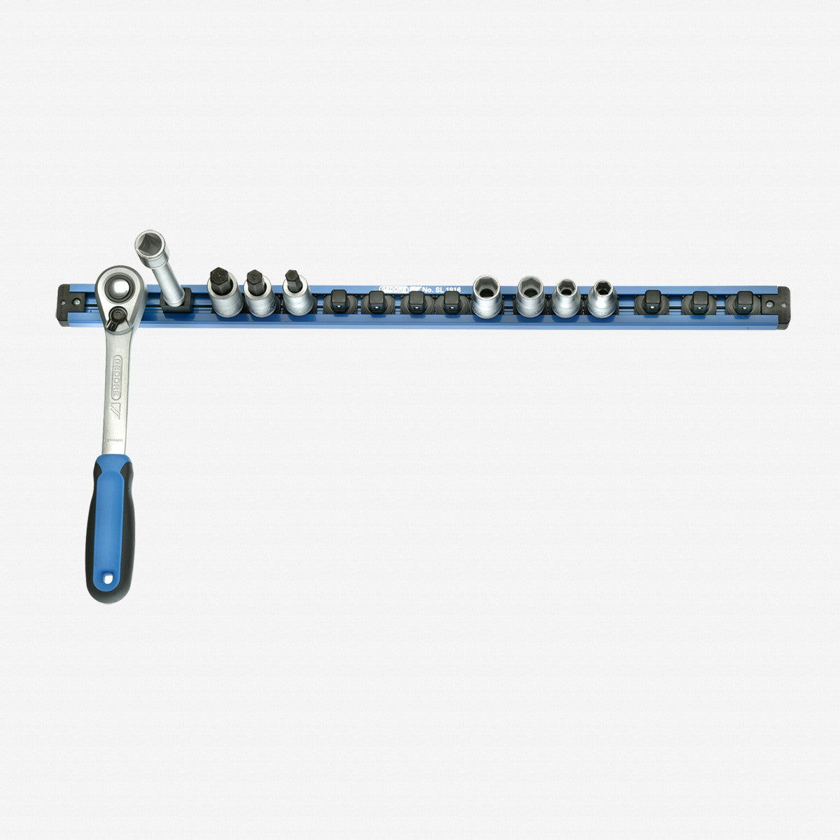 Gedore 1761102 SL 1916 Tool holding rail 1/2", magnetic, 580 mm