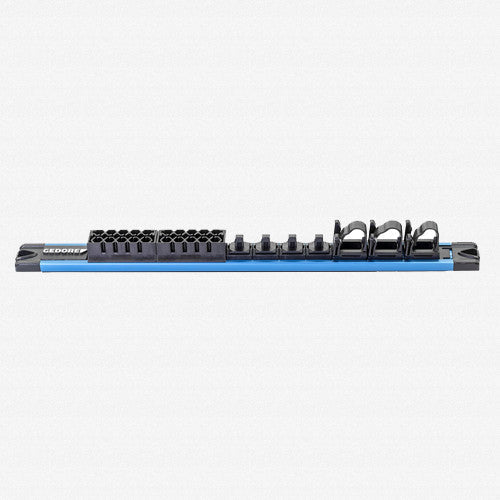 Gedore 3520781 SL 6620 Magnetic Tool Holding Rail, 1/4" and Bits