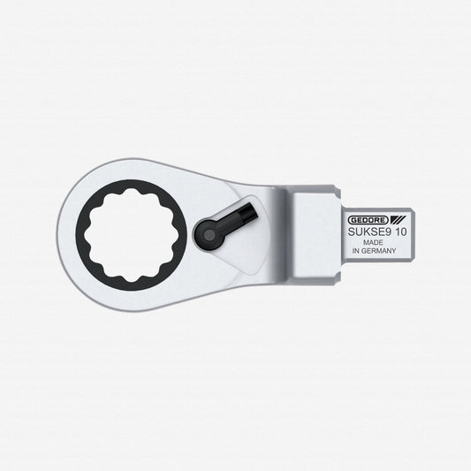 Gedore 2827751 SUKSE9 17 Rectangular ring ratchet spanner, reversible SE 9x12, 17 mm