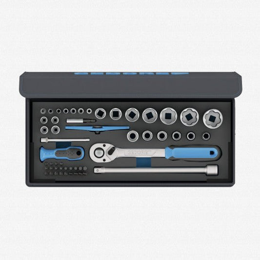 Gedore 3085031 TC 19-20-MU-10 Socket Set, 1/4" - 1/2", 52 pcs