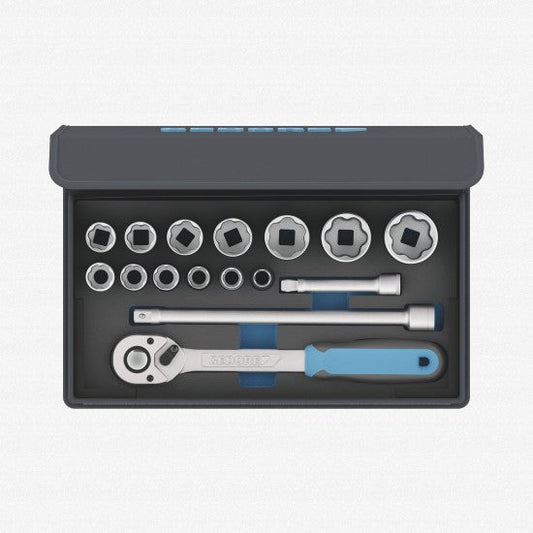 Gedore 3085023 TC 19-MU-10 Socket Set 1/2" Drive, 16 pcs