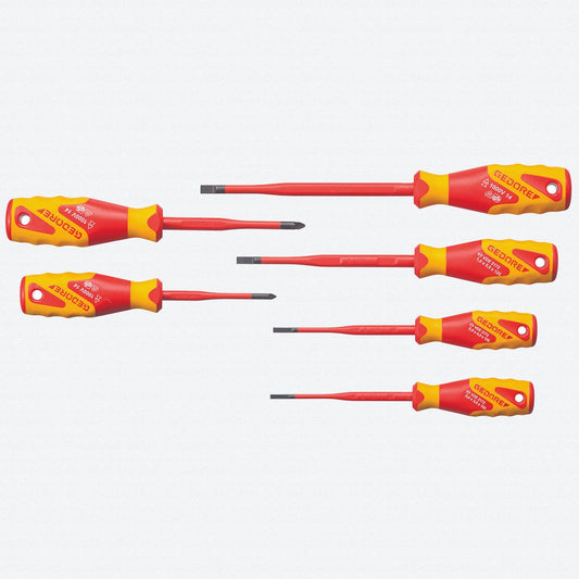 Gedore 2928728 VDE 2162-2172 PZ-06 SLIM DRIVE 6 Pc Insulated Screwdriver Set