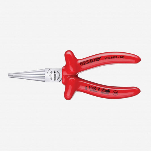 Gedore 6717110 VDE 8122-160 VDE Round nose pliers with VDE dipped insulation