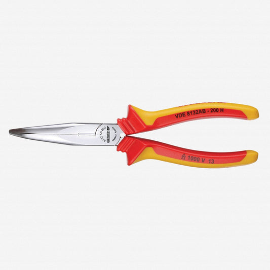 Gedore 1552139 VDE 8132 AB-160 H VDE Bent nose telephone pliers with VDE insulating sleeves 160 mm