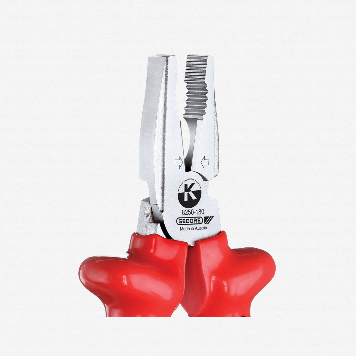 Gedore 6720090 VDE 8250-180 VDE Heavy duty combination pliers with VDE dipped insulation 180 mm