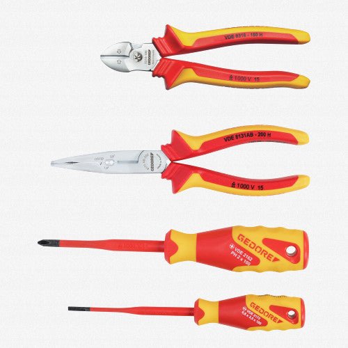 Gedore 3100340 VDE S 8321 H Tool Set, 4 pcs