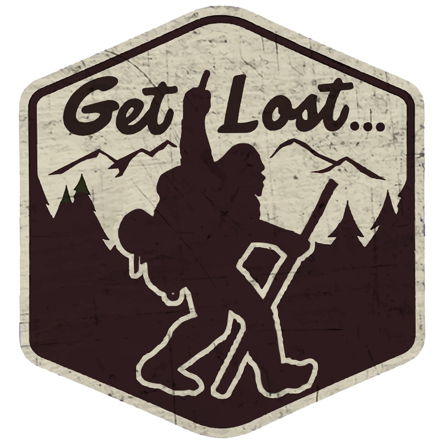 Paradise Clay IHS069 Get Lost V2 - Vinyl Sticker (1 STICKER)