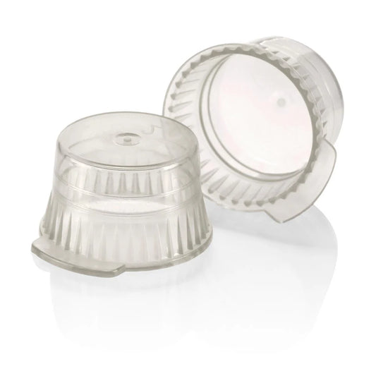 Globe Scientific 113143A Snap Cap Translucent Gray PE for 13mm Glass and Evacuated Tubes and 12mm Plastic Test Tubes