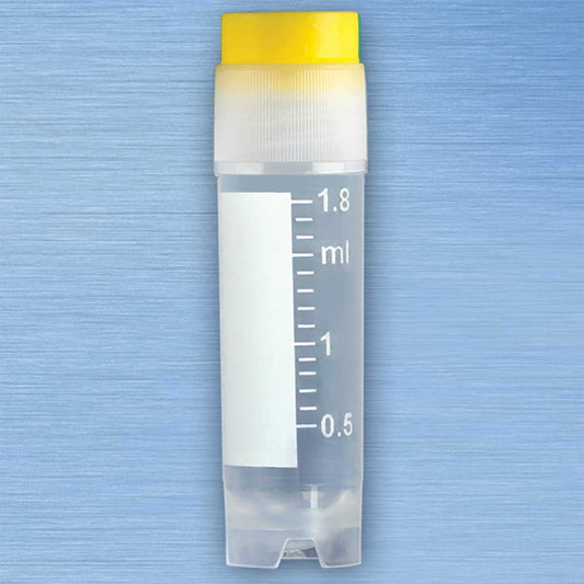 Globe Scientific 3012Y CryoCLEAR vials 2.0mL STERILE External Threads 50/Bag 10 Bags/Case