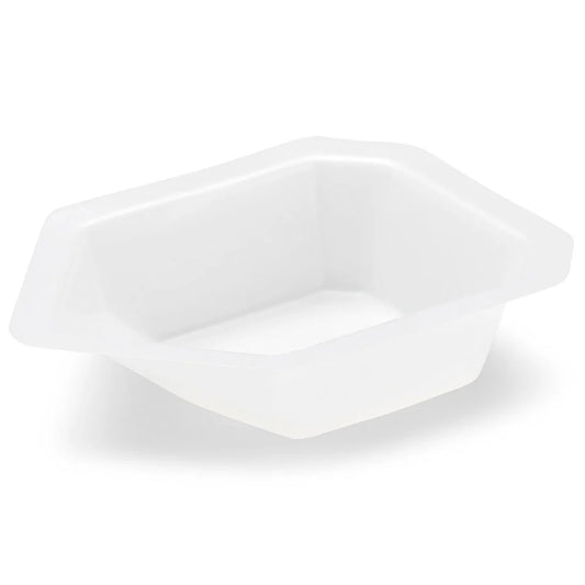 Globe Scientific 3626 Weighing Boat Vessel Plastic with Pour Spout Antistatic PS White/Natural 15mL