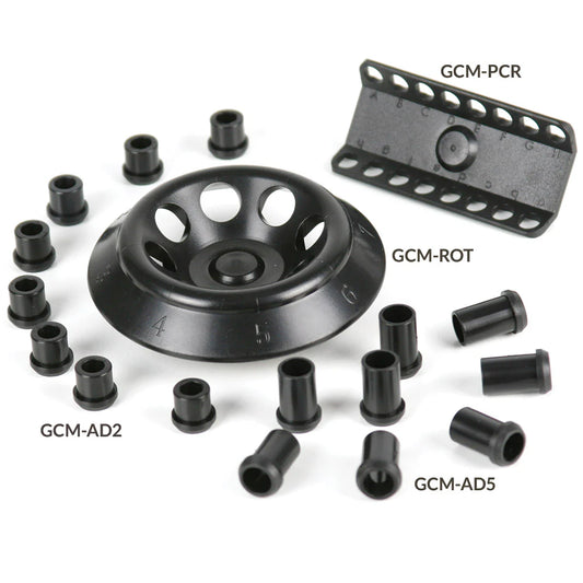 Globe Scientific GCM-PCR Rotor for use with GCM Series Mini Centrifuges 7000rpm 2 x 8 Position for 0.2mL PCR Tubes and Strips
