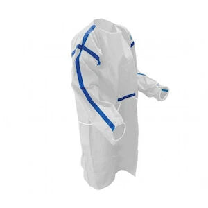 SOS Cleanroom ISOSCG800W-XXL Sterile Chemo Gowns for Hazardous Drug Compounding