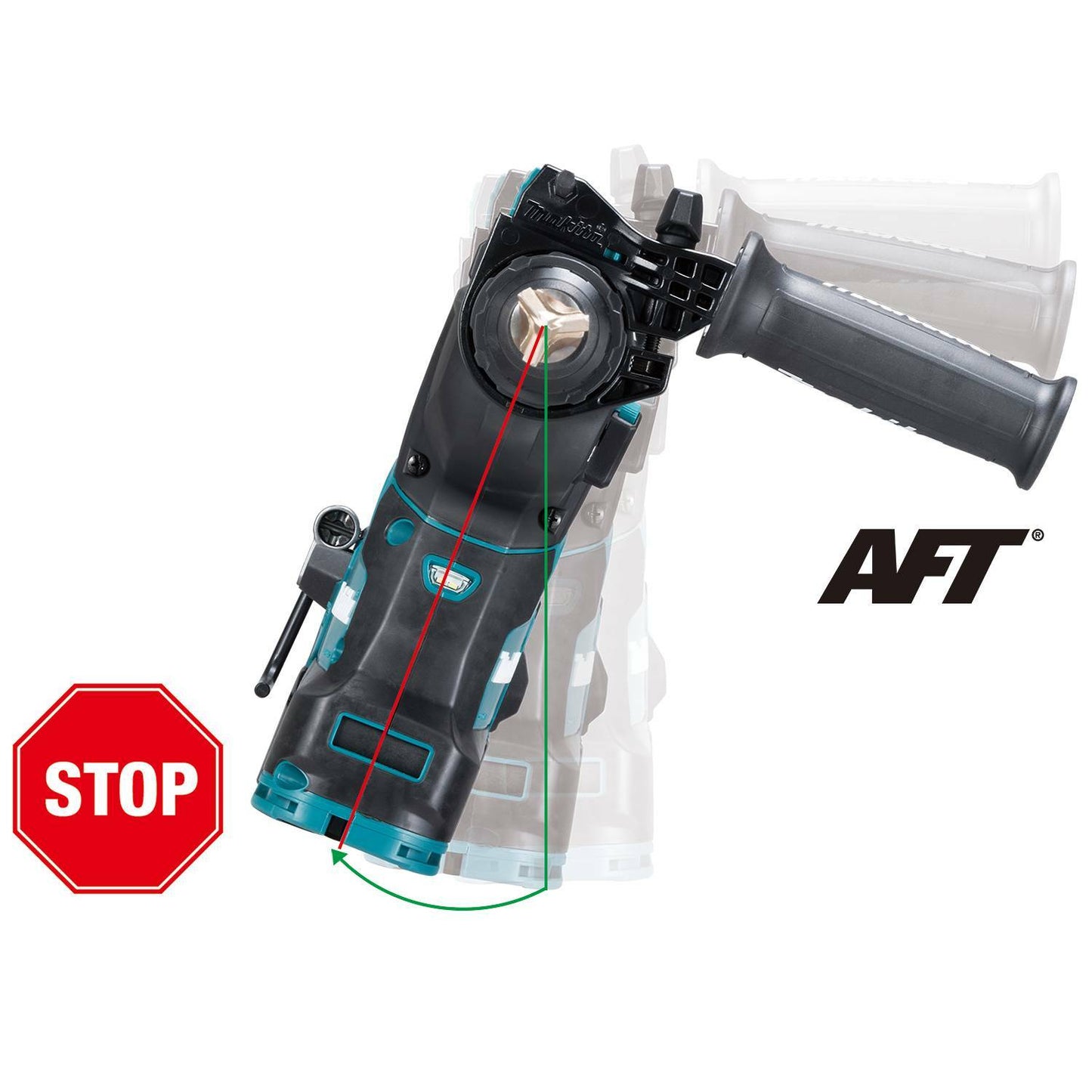 Makita GRH02Z 40V max XGT® Brushless Cordless 1‘1/8" SDS‘PLUS AVT® Rotary Hammer, with Interchangeable Chuck, AWS® Capable, Tool Only