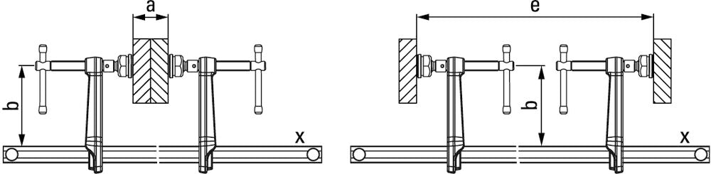Bessey GSV300M Double force all‑steel variable clamps (GSV)
