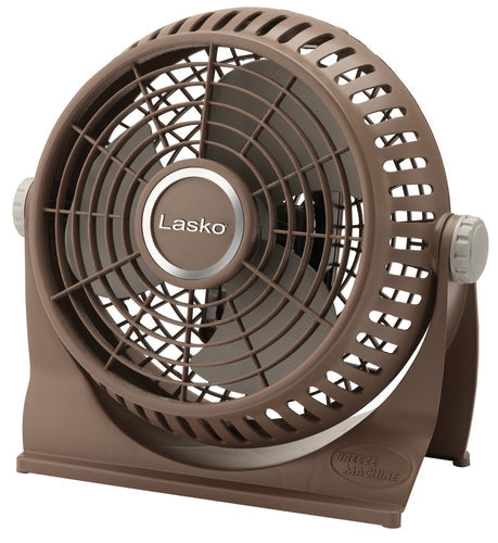 Lasko 505 10" Portable 2-Speed Breeze Machine Table Fan: Bronze