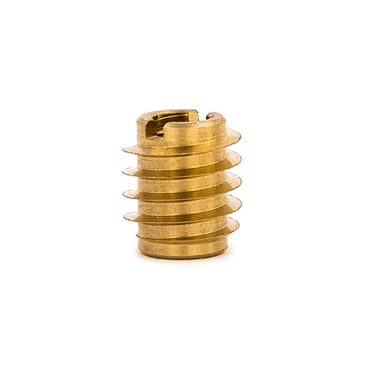 E-Z Knife™ Threaded Insert for Hard Wood - Brass - 6-32 (Pack of 25)