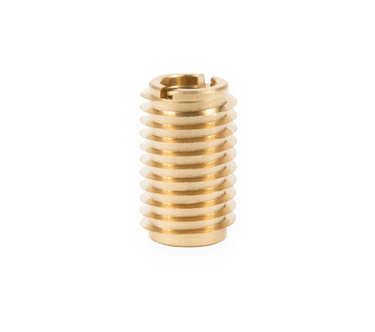 E-Z Knife™ Threaded Insert for Hard Wood - Brass - 1/4-20 - 0.75" Length (Pack of 10)