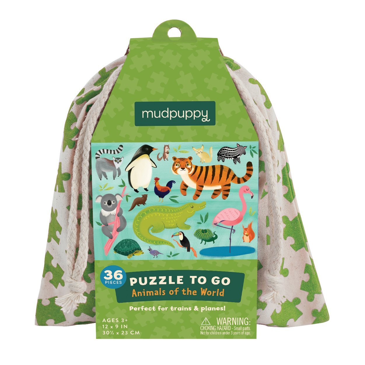 Paradise Clay HCB044 Puzzle to Go: Animals of The World