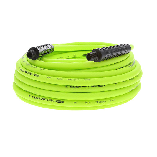 FlexZilla HFZ1450YW2 Air Hose, 1/4" x 50', 1/4" MNPT Fittings