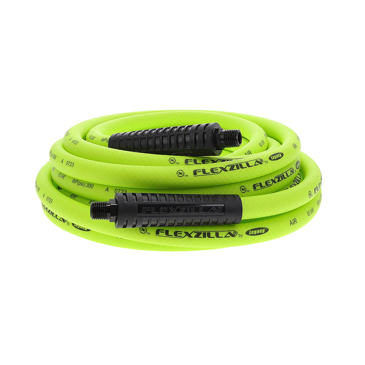 FlexZilla HFZ3825YW2 Air Hose, 3/8" x 25', 1/4" MNPT Fittings