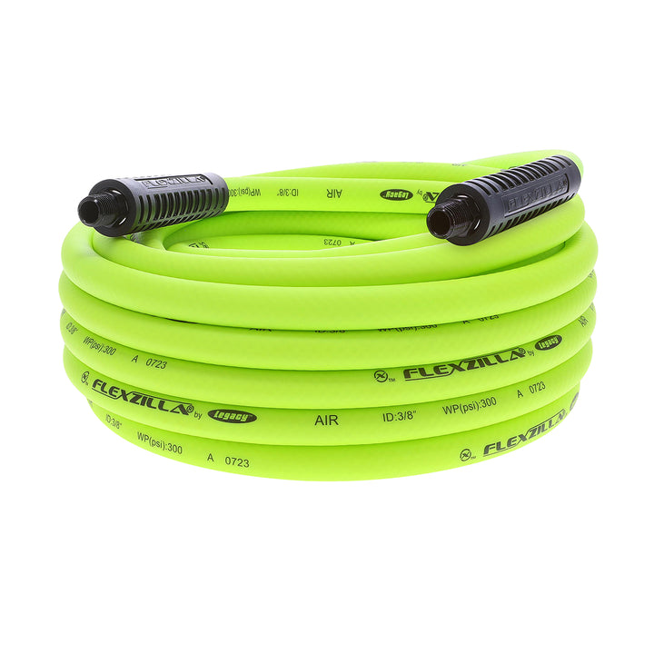 FlexZilla HFZ3835YW2 Air Hose, 3/8" x 35', 1/4" MNPT Fittings