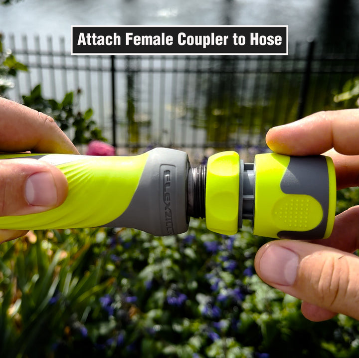 FlexZilla HFZGAK12 Garden Hose Quick-Connect Fittings, 3-Piece Coupler & Plug Kit