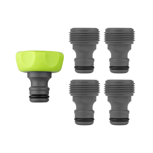 FlexZilla HFZGAK13 Garden Hose Quick-Connect Fittings, 5-Piece Plug Kit