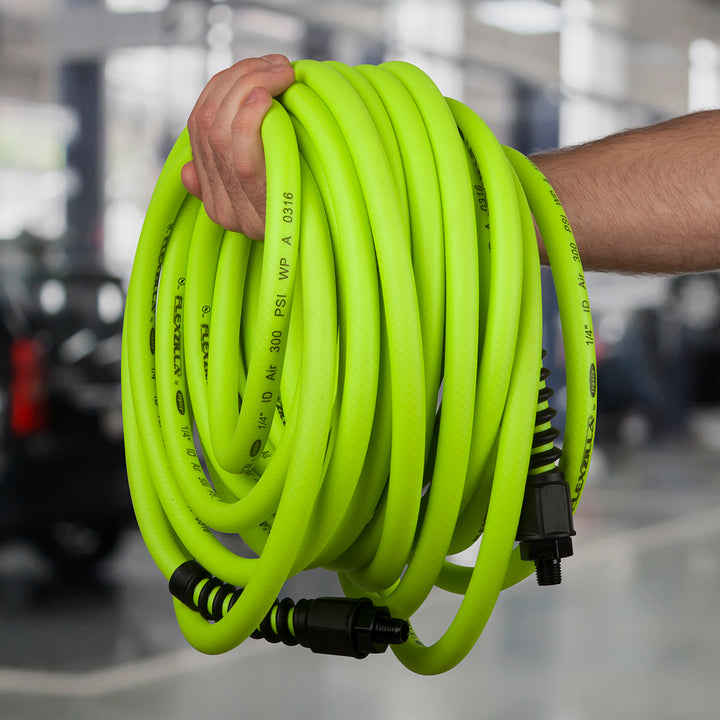 FlexZilla HFZP3850YW2 Pro Air Hose, 3/8" x 50', 1/4" MNPT Fittings