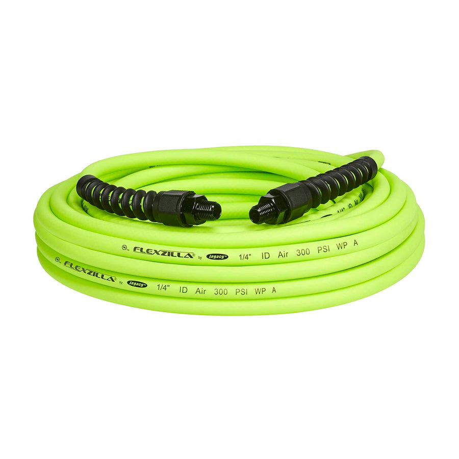 FlexZilla HFZP1450YW2 Pro Air Hose, 1/4" x 50', 1/4" MNPT Fittings