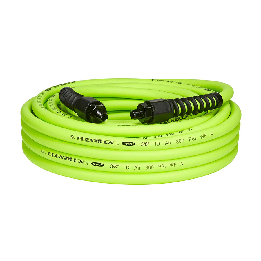FlexZilla HFZP3850YW2 Pro Air Hose, 3/8" x 50', 1/4" MNPT Fittings