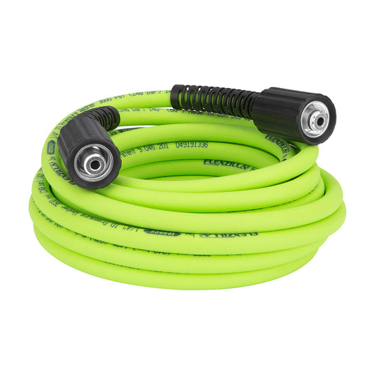 FlexZilla HFZPW36425M Pressure Washer Hose, 1/4" x 25’, 3600PSI, M22 Fittings