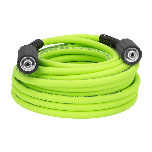FlexZilla HFZPW36450M Pressure Washer Hose, 1/4" x 50’, 3600PSI, M22 Fittings