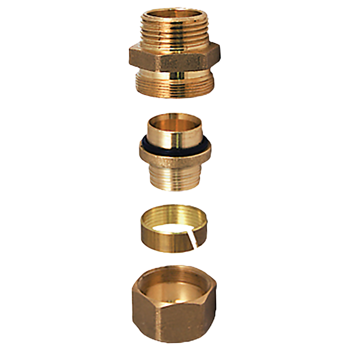 Legend Valves 800-233 5/8" PEX Tube Connector, Pair; for M-8220 & M-8400 High Capacity Brass Manifolds