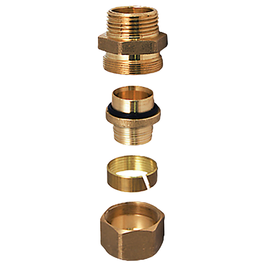 Legend Valves 800-233 5/8" PEX Tube Connector, Pair; for M-8220 & M-8400 High Capacity Brass Manifolds