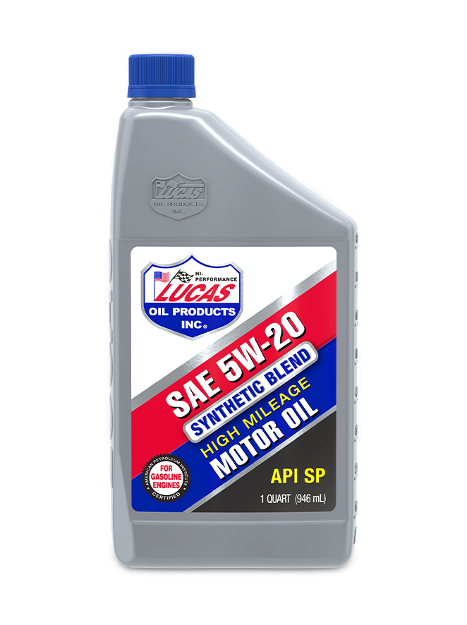 Lucas Oil 11261 Synthetic Blend High Mileage SAE 5W-20 API SP Motor Oil/Quart