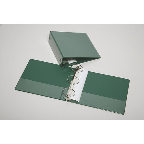 AbilityOne 7510012723231 SKILCRAFT Round Ring View Binders - Capacity 3", Green - 3" Binder Capacity - Letter - 8.50" Width x 11" Length Sheet Size - 460 Sheet Capacity - 3 x Round Ring Fastener - Vinyl - Green - Recycled - 1 Each