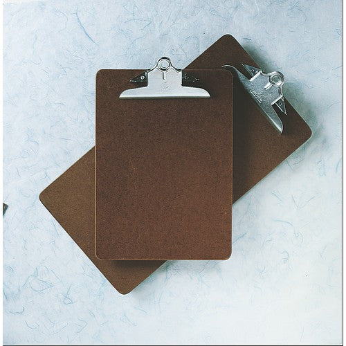 AbilityOne 7520002405503 SKILCRAFT Composition Board Clipboard - 9" x 17" - 5.50" Clip Capacity - Brown