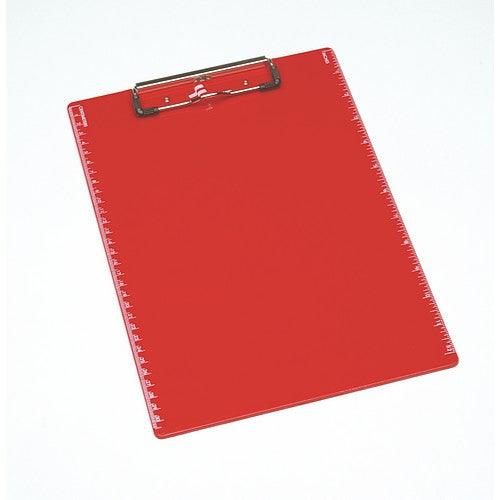 AbilityOne 7520013863670 SKILCRAFT Recycled Plastic Clipboard - Red - Spring Clip - Plastic - Red