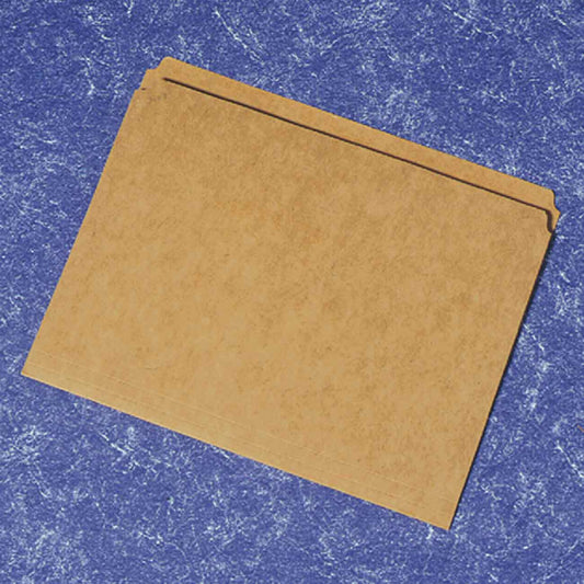 AbilityOne 7530002223444 SKILCRAFT Top Tab File Folder - Legal - 8.50" Width x 14" Length Sheet Size - Paperboard - Brown Kraft - Recycled