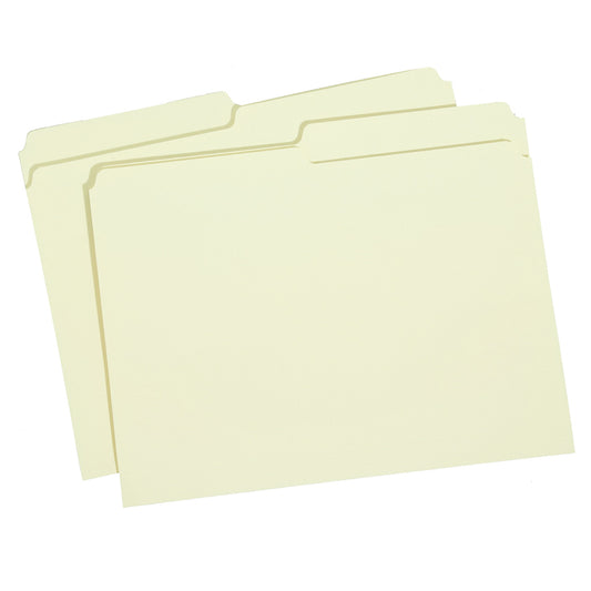 AbilityOne 7530002815959 SKILCRAFT Top Tab File Folder - Letter - 8.50" Width x 11" Length Sheet Size - 1/5 Tab Cut - Top Tab Location - 11 pt. Folder Thickness - Paperboard - Brown Kraft - Recycled