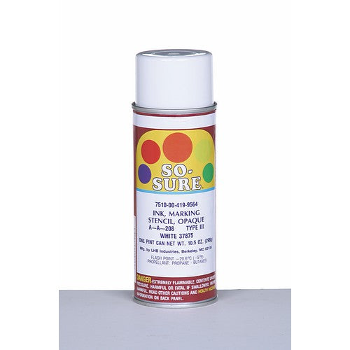 AbilityOne 7510004199564 SKILCRAFT Ink, Aerosol Stencil, Opaque, White, #37875 - White