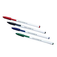 AbilityOne 7520010605821 SKILCRAFT Stick Pen - Red Ink - White Barrel - 12 / Dozen