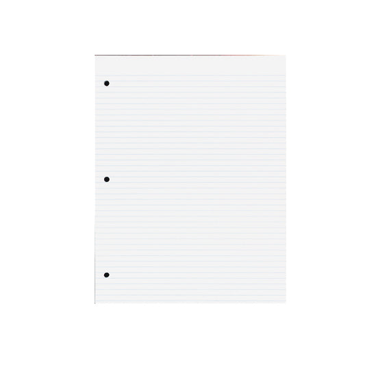AbilityOne 7530002864339 SKILCRAFT Loose-Leaf Paper-Ruled-11"x8 1/2", Holes 4 1/4"Apart-3-Ring, 1/4" Narrow Rule - 100 Sheets - 16 lb Basis Weight - Letter Rotated 11" x 8.50" - 1Pack - White Paper