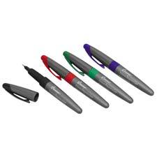 AbilityOne 7520015203888 SKILCRAFT Permanent Impression Ultra Fine Tip Marker - Black Ink, Red Ink, Green Ink, Blue Ink - 4 / Pack
