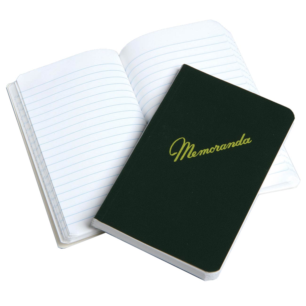 AbilityOne 7530002220078 SKILCRAFT Memorandum Book - 5 1/2" x 3 3/8", Side Bound, Dark Green - 144 Sheet(s) - Sewn Bound - 5.50" x 3.38" Sheet Size - Recycled