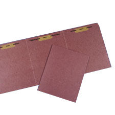 AbilityOne 7530007078406 SKILCRAFT Heavy-Duty Tri-Fold File Folder - Letter - 8.5" x 11" - 2, 1 Fastener - 1 Each - Red